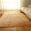 Bedroom Car Flokati Shaggy Ivory Wool Rug