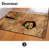 Cute Squirrel Parrot Owl Print Doormat Rug