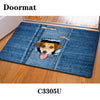 Kawaii Welcome Floor Mats Animal Cute Cat Dog Print