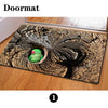 Cute Squirrel Parrot Owl Print Doormat Rug