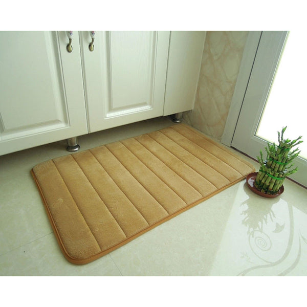 Non-Slip Memory Foam Bath Mat Back Soft Bathroom Rug